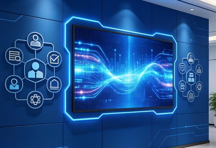 政企、公司形象墙设计图片转矢量图教程